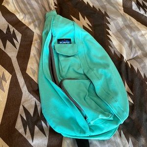 Teal Kavu rope crossover backpack/bag